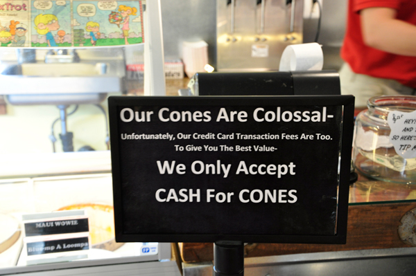 ice cream sign